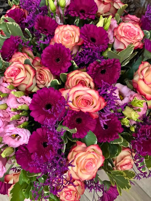 Abonnement floral - Roses et gerberas